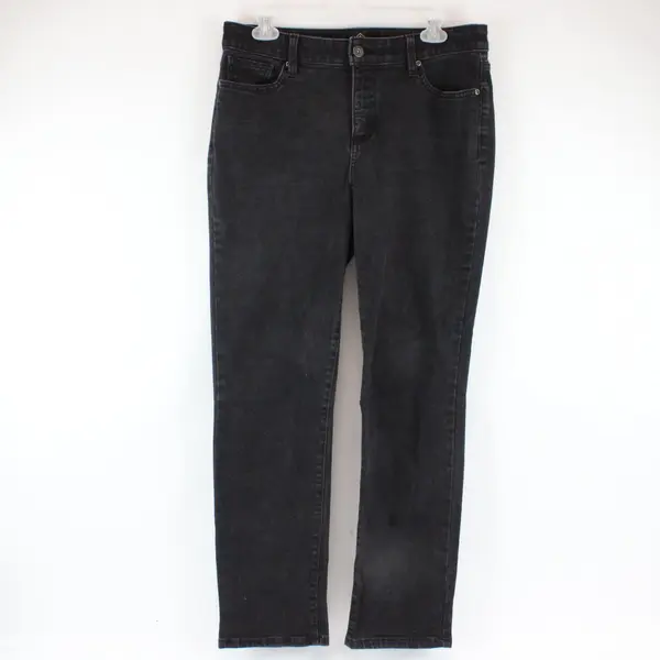 St. John's Bay Women's Black Straight Leg Jeans Size 10