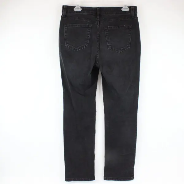 St. John's Bay Women's Black Straight Leg Jeans Size 10