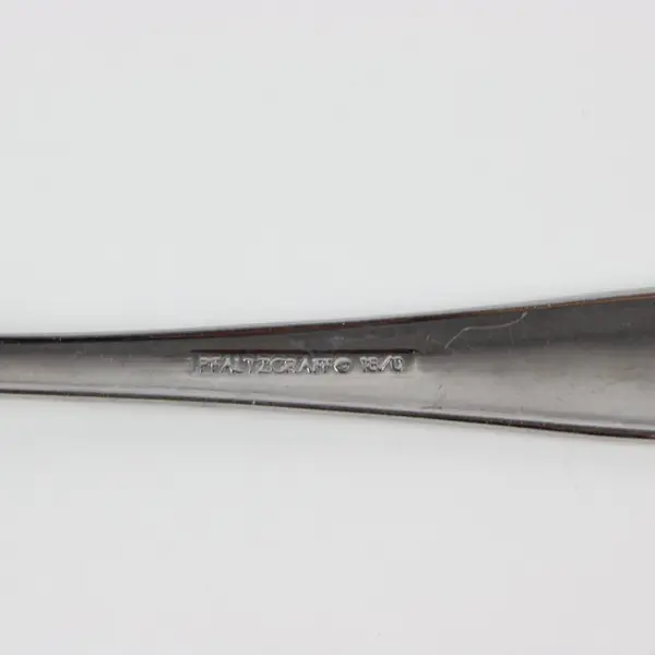 Pfaltzgraff 18/10 SS Oval Soup Spoon in an Unknown Rare HTF Pattern 6.75" 