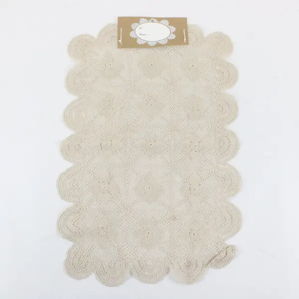 Vintage LTD. Keepsake Lace Oblong Ecru Doily 12x18 NEW