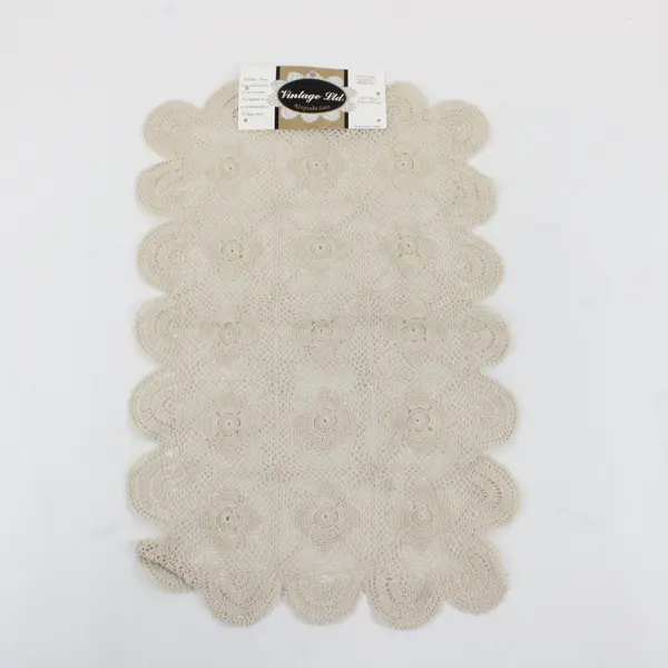 Vintage LTD. Keepsake Lace Oblong Ecru Doily 12x18 NEW