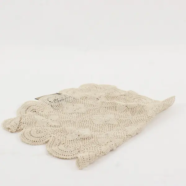 Vintage LTD. Keepsake Lace Oblong Ecru Doily 12x18 NEW