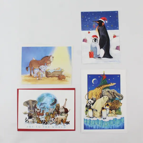 Ling Design Lot of 11 Christmas Greeting Cards Assorted Religious/General