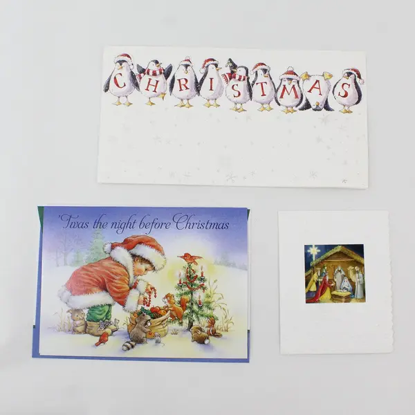 Ling Design Lot of 11 Christmas Greeting Cards Assorted Religious/General