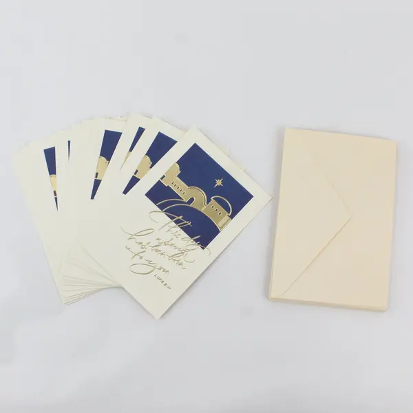 Set of 12 Plus Mark American Greetings Christmas Cards Luke 2:11 Unused
