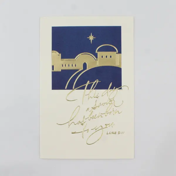 Set of 12 Plus Mark American Greetings Christmas Cards Luke 2:11 Unused
