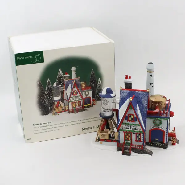 Dept 56 Real Plastic Snow Factory North Pole 56403 Retired