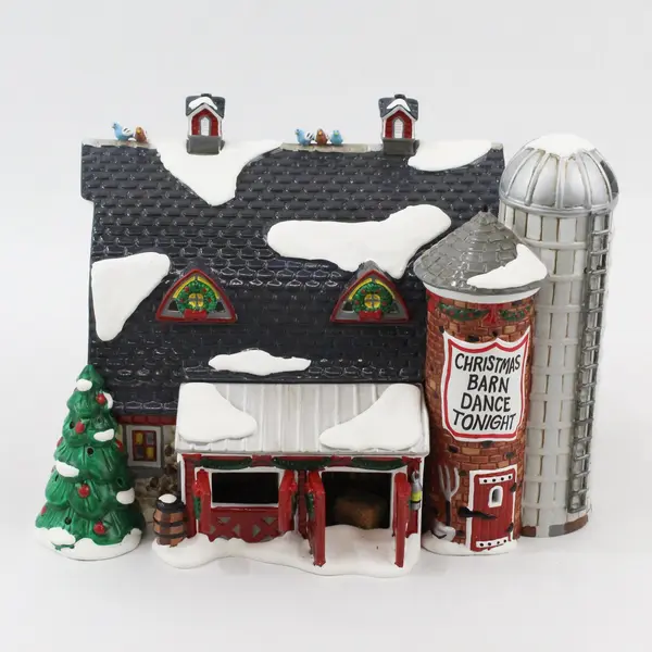 1997 Dept 56 Original Snow Village Christmas Barn Dance #54910 