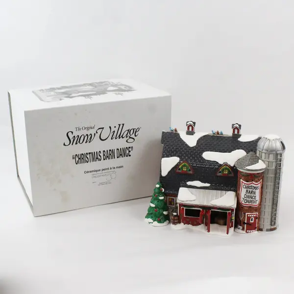 1997 Dept 56 Original Snow Village Christmas Barn Dance #54910 