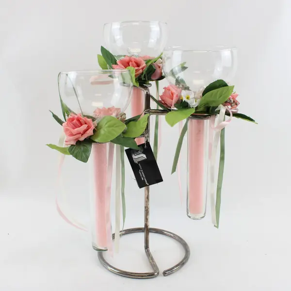 Davco Silver Ltd 1110 Silverplate Wick Candlestick Floating Candle