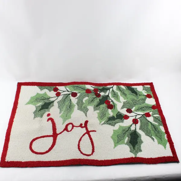 XMAS Francesca Joy with Holly Christmas Doormat 60928KH-3 20 x 32 in