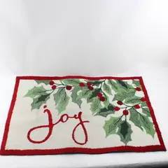 XMAS Francesca Joy with Holly Christmas Doormat 60928KH-3 20 x 32 in