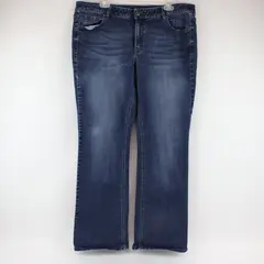 Venezia Women's Bootcut Jeans Size 18 Stretch Dark Wash Blue 