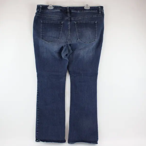 Venezia Women's Bootcut Jeans Size 18 Stretch Dark Wash Blue 