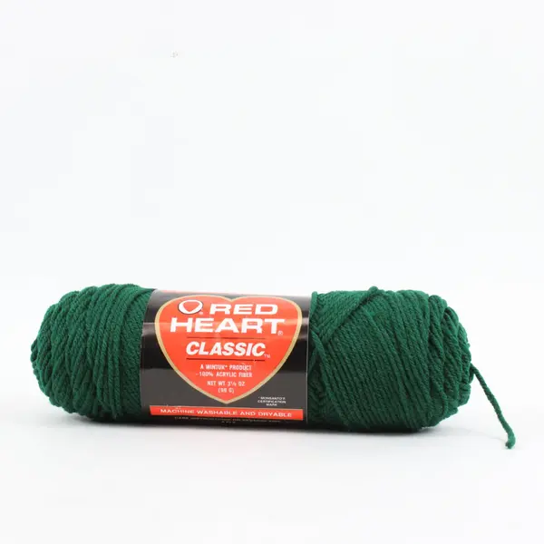 Lot of 3 Green Yarn Skeins Knitting Crochet Crafts Fiber Arts Red Heart