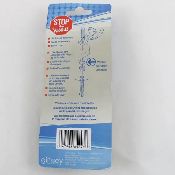 Ginsey Toilet Seat Tightening Kit Repair Hardware Loose Seat