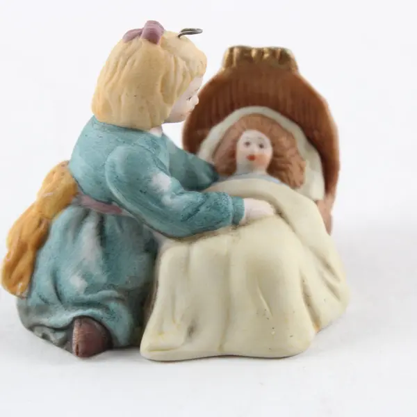 Schmid 'Mother Putting Daughter To Sleep' Vintage Ornament