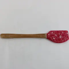 Thyme & Table Silicone Spatula Wood Handle Red Kitchen Utensil