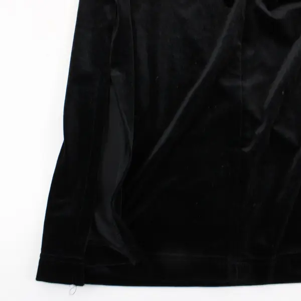 Charter Club Beaded Embroidered Black Half-Zip Nightgown Women's Medium