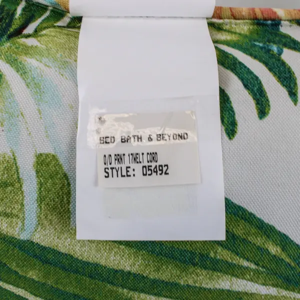 Liberty Shady Palm Tropical Floral Square Throw Pillows Set of 2 #05492