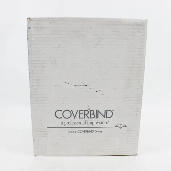 Coverbind Clear Linen White 1/16" Binding Covers 100ct New Open Box