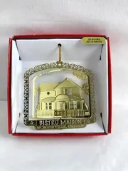 Nation's Treasures Bistro Maison McMinnville Oregon Brass Ornament