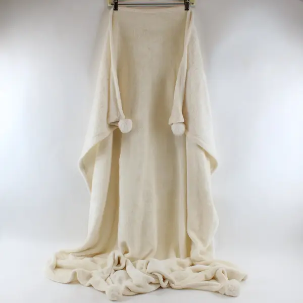 Opalhouse Fuzzy White Throw Blanket 52x70 Soft Cozy Textured