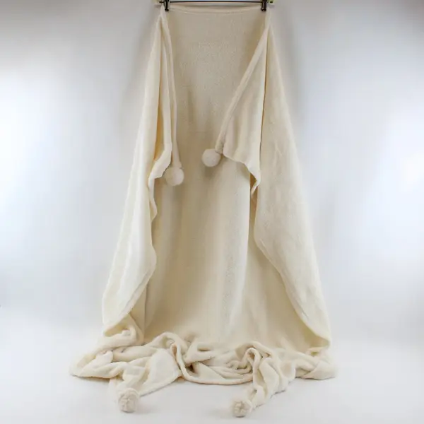 Opalhouse Fuzzy White Throw Blanket 52x70 Soft Cozy Textured
