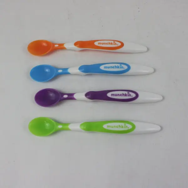 Lot of 4 Munchkin Baby Feeding Spoons Infant Toddler Utensils