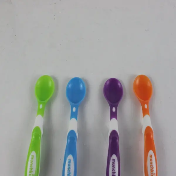 Lot of 4 Munchkin Baby Feeding Spoons Infant Toddler Utensils