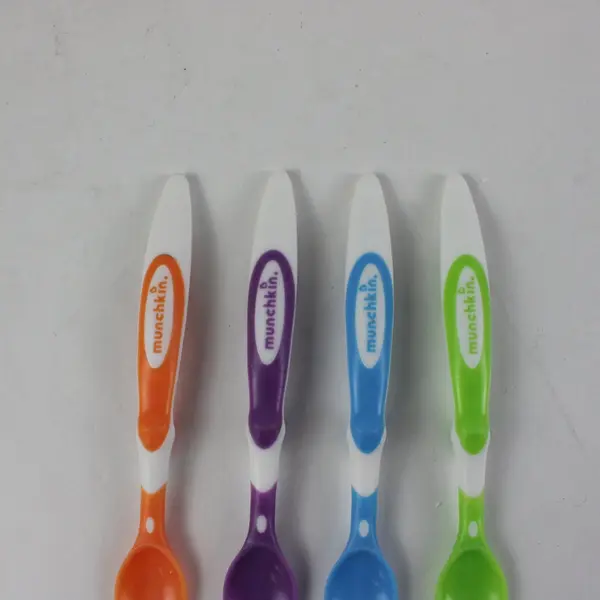 Lot of 4 Munchkin Baby Feeding Spoons Infant Toddler Utensils
