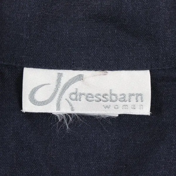 Dressbarn Women's Navy Blue 3/4 Sleeve Blazer Jacket 2XL Workwear