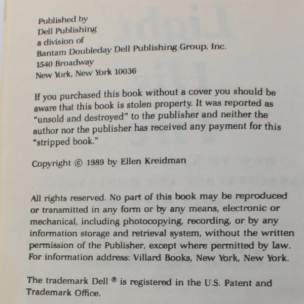 Light His Fire Ellen Kreidman Paperback Relationship Self-Help ISBN 0440207533