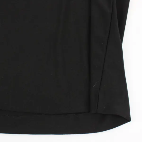 89th Madison Women's Black White Two-Tone Half-Sleeve Top Size 1X