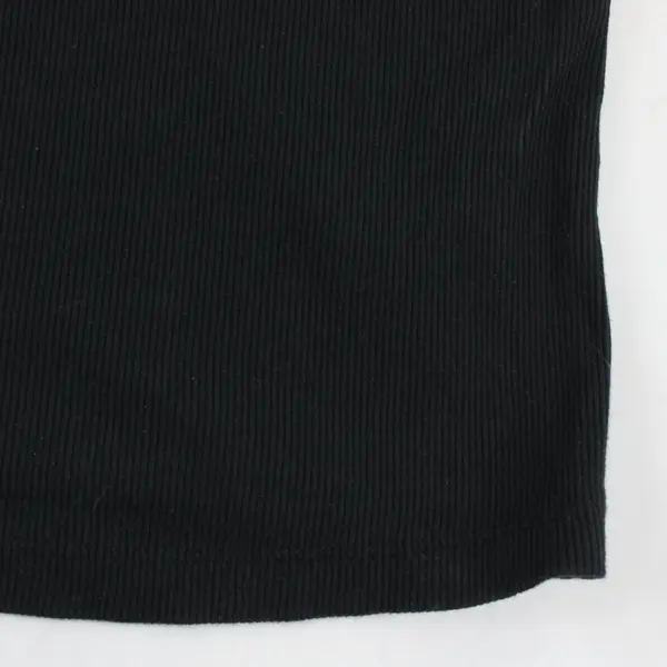 NY Collection Women's Black Tank Top Yellow Rhinestone Bedazzled 2X