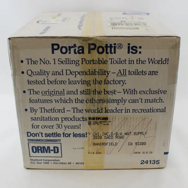 Thetford Porta Potti 135 Portable Camping Toilet Model 24135