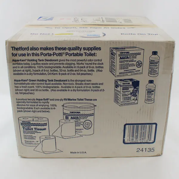 Thetford Porta Potti 135 Portable Camping Toilet Model 24135