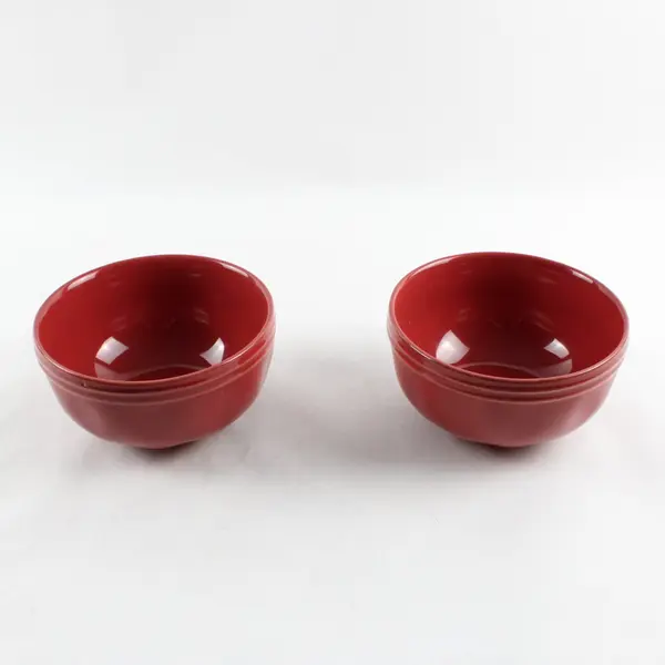 Rachael Ray Cucina Cranberry Red Soup Cereal Bowls Set of 2 5.5"