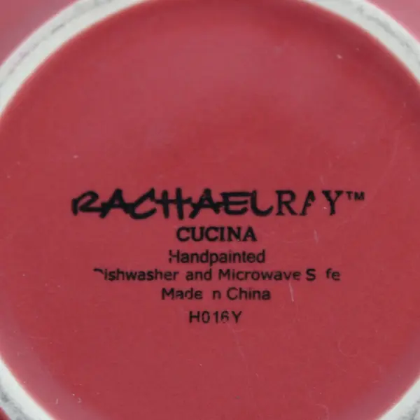 Rachael Ray Cucina Cranberry Red Soup Cereal Bowls Set of 2 5.5"