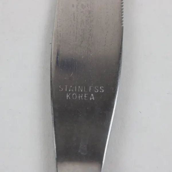 Set of 5 Stainless Steel Table Knives Ornate Floral Handles Stainless Korea