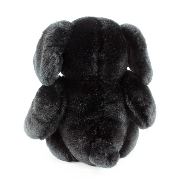 Velvets by GREEK Black Puppy Dog Plush Stuffed Animal 8 Inch