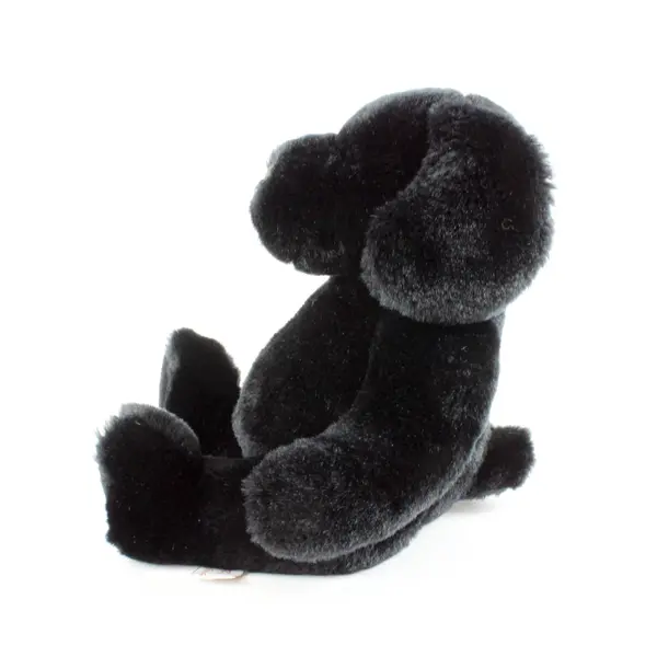 Velvets by GREEK Black Puppy Dog Plush Stuffed Animal 8 Inch
