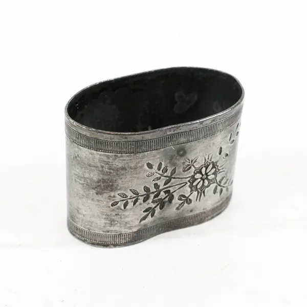 Lot of 3 Vintage Victorian Style Engraved Silver Plated Napkin Rings
