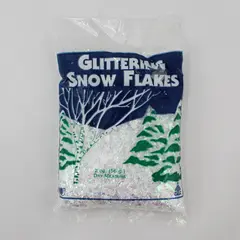 Vintage Union Wadding Co Glittering Snowflakes 2 oz Craft Decor SEALED