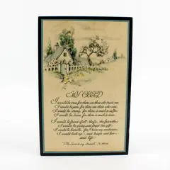 Christian Wood Wall Plaque My Creed The Lord Is My Strength Psalm 118:14