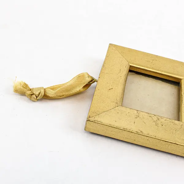 Pottery Barn Ornate Gold Novelty Photo Frame 2 x 1.5 Inch
