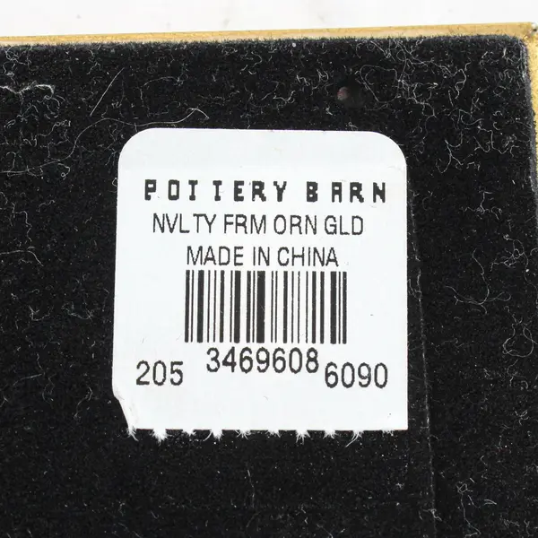 Pottery Barn Ornate Gold Novelty Photo Frame 2 x 1.5 Inch