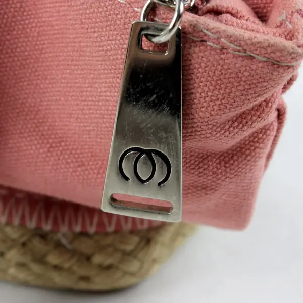 Pink & Beige Small Shoulder Bag Purse Bow Accent Pre-Owned