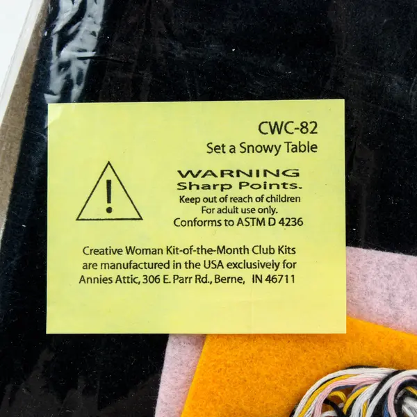 Annie's Creative Woman Kit of Month Set A Snowy Table CWC82 CS5