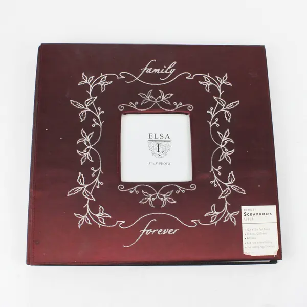 Elsa L Family Forever Dark Burgundy 12x12 Scrapbook Album